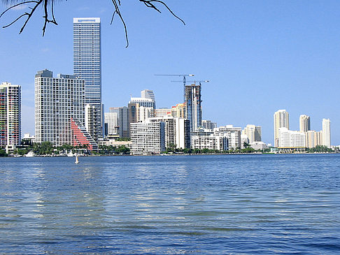 Blick vom Wasser auf Miami Foto 